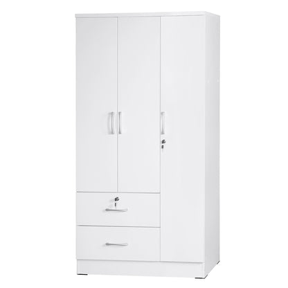 Go Green Woods Symphony Wardrobe Armoire Closet with Two Drawers
