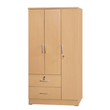 Go Green Woods Symphony Wardrobe Armoire Closet with Two Drawers