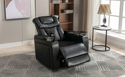 Comfort Max 270 Degree Swivel Power Recliner - Black