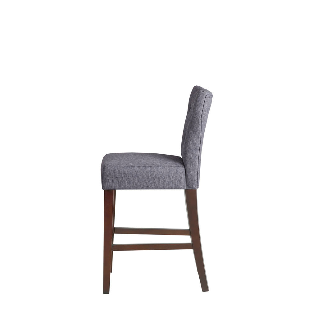 Eliga Tufted Back Counter Stool - Gray