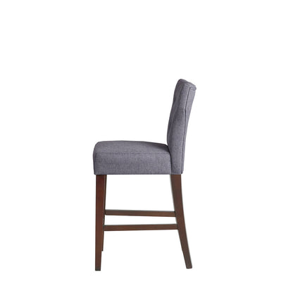Eliga Tufted Back Counter Stool - Gray