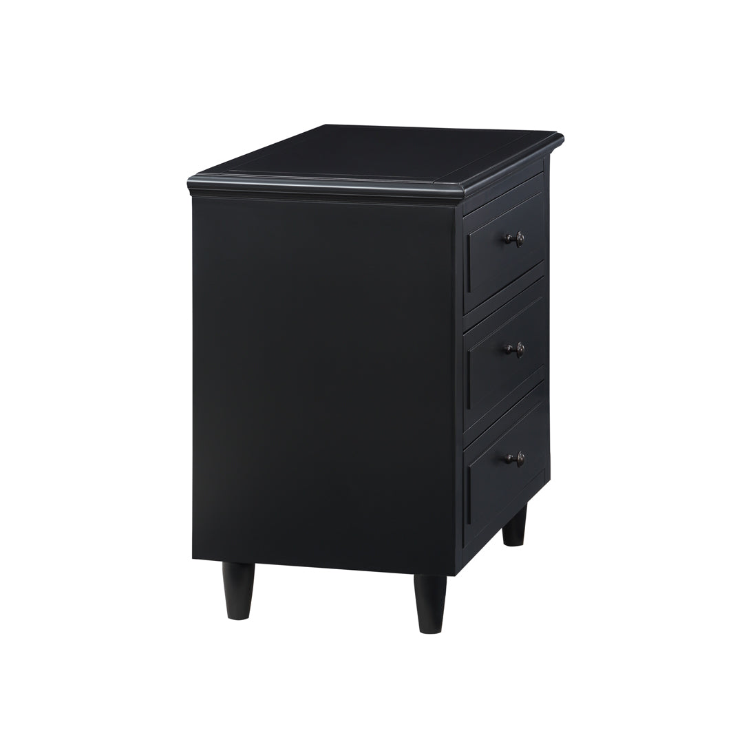 Eleni Wood Nightstand - Black
