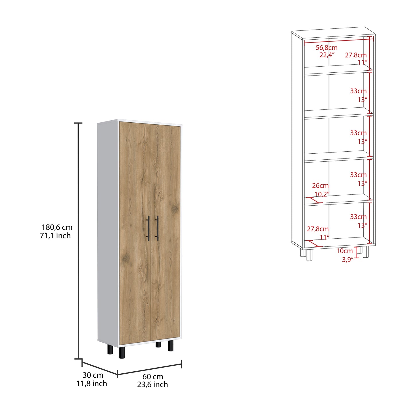 Napoles Pantry Cabinet