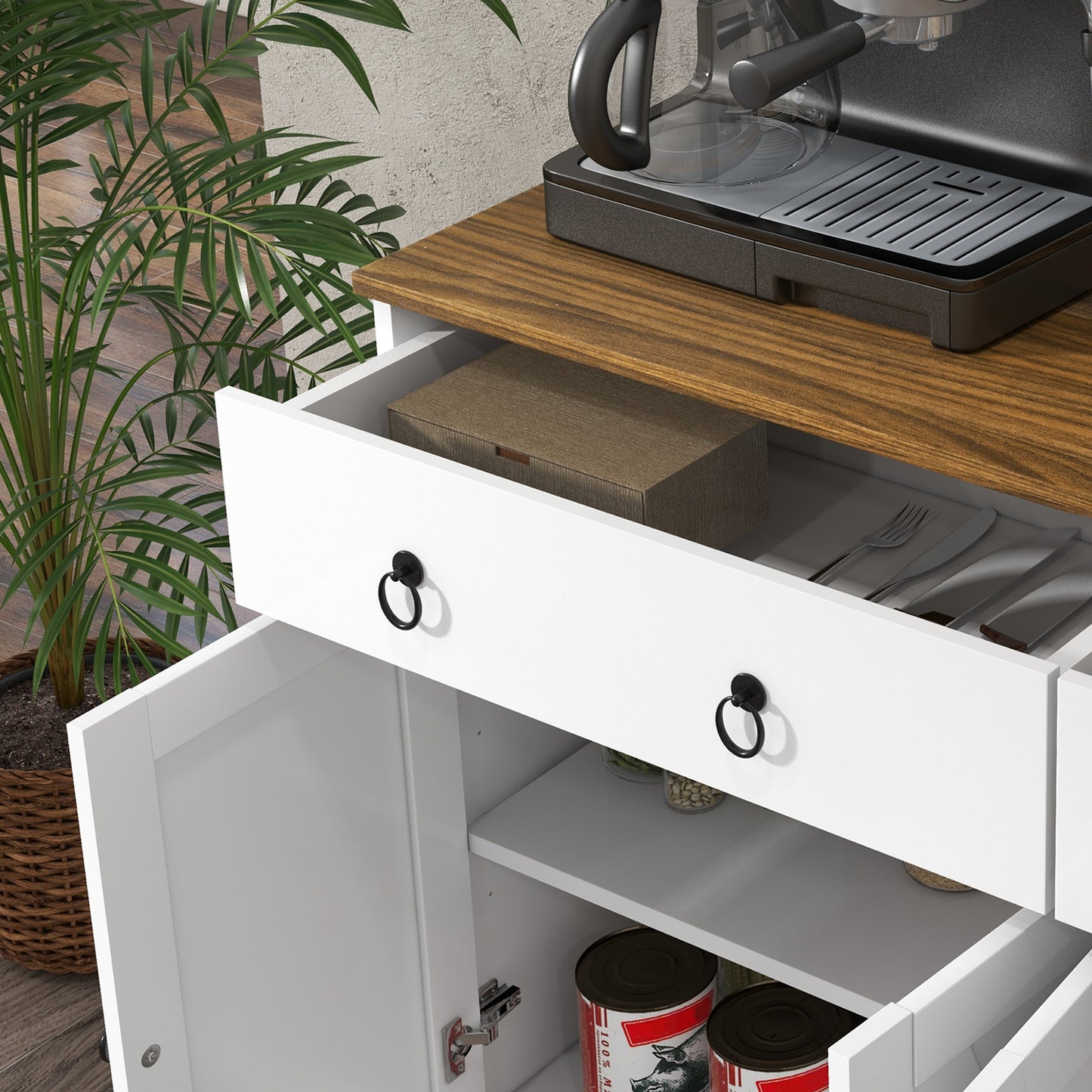 Moderna Farmhouse Sideboard Buffet