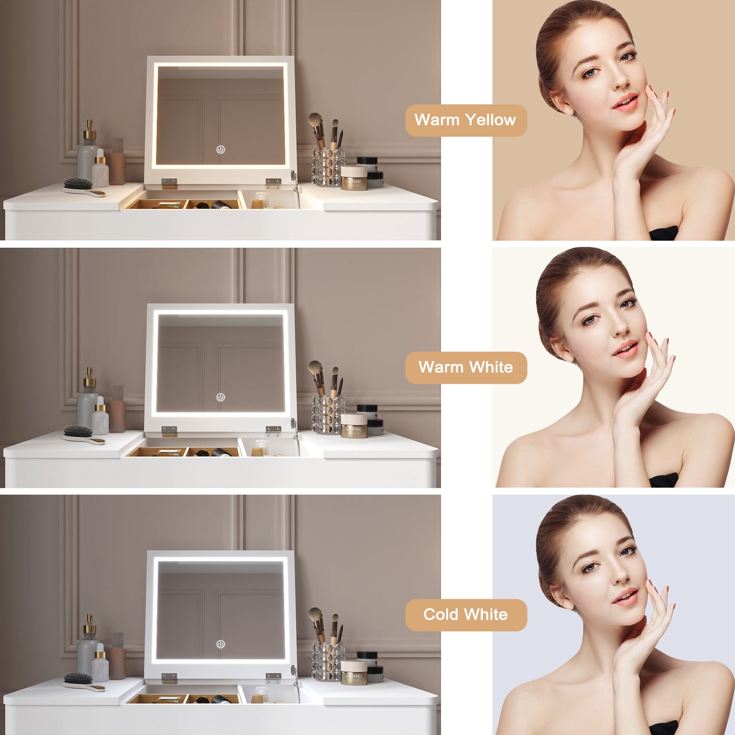 Nez Vanity Mirror With Lights