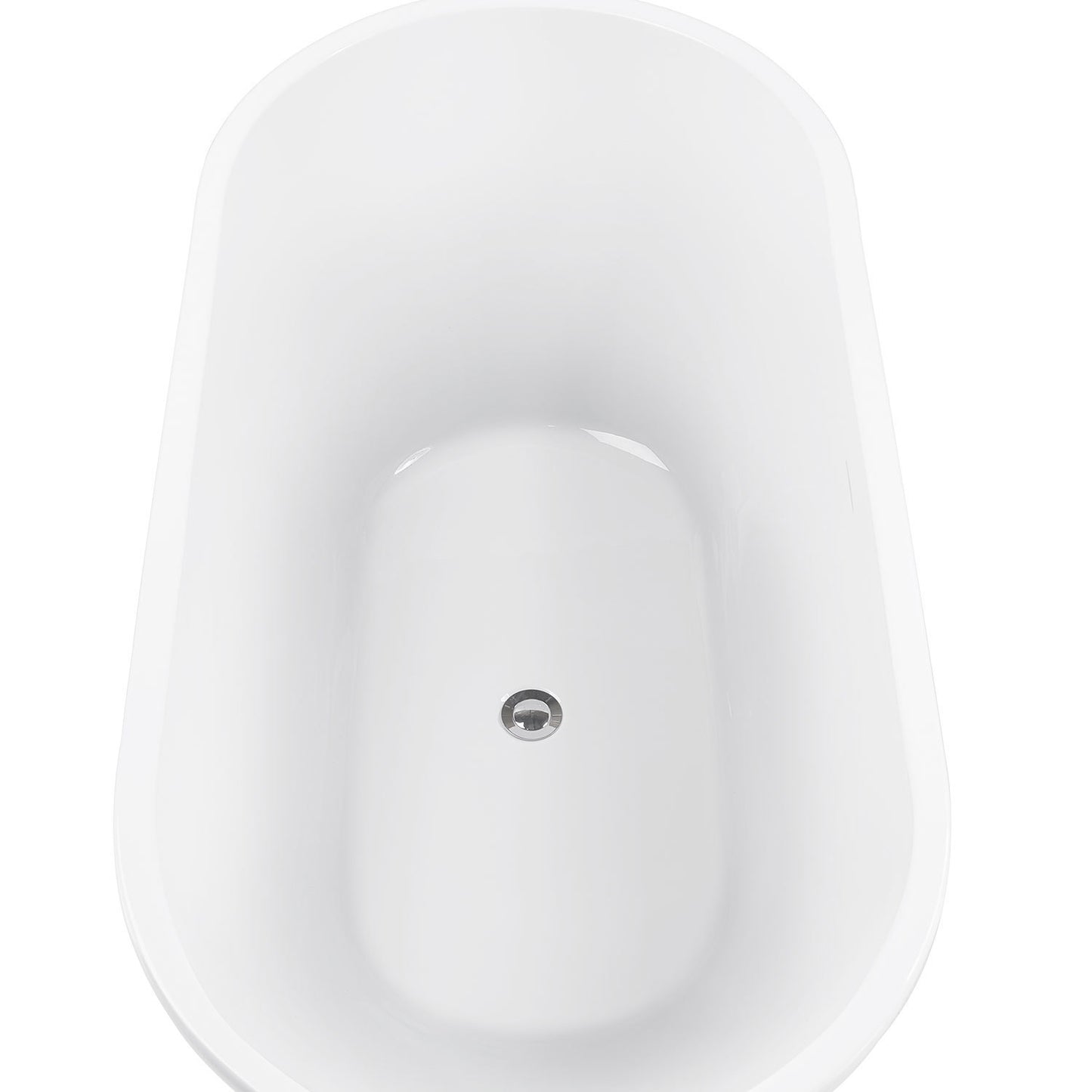 Maya 65" Acrylic Freestanding Soaking Bathtub  - White