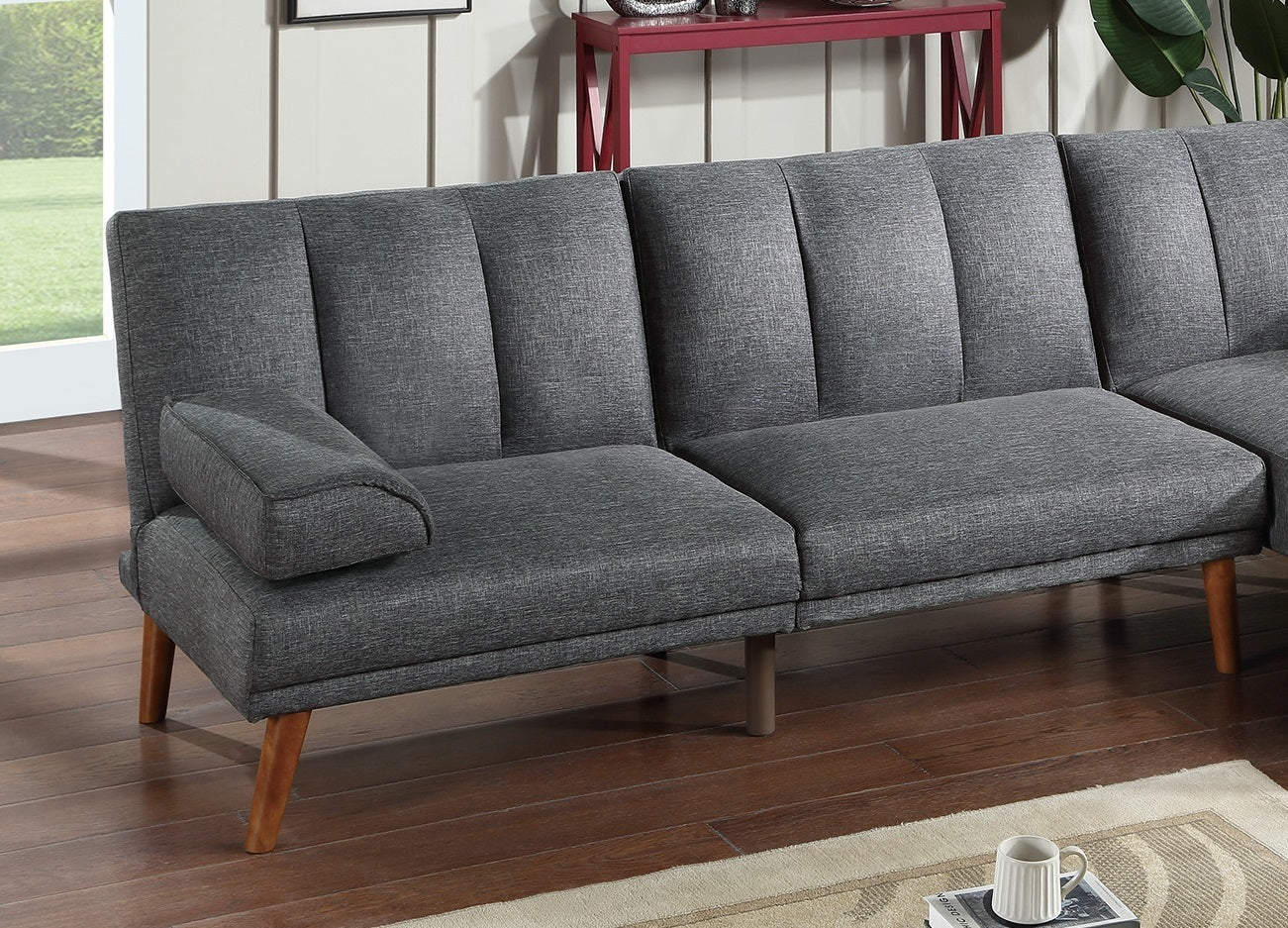 Jensen 2pc Sectional Sofa Set - Blue Grey