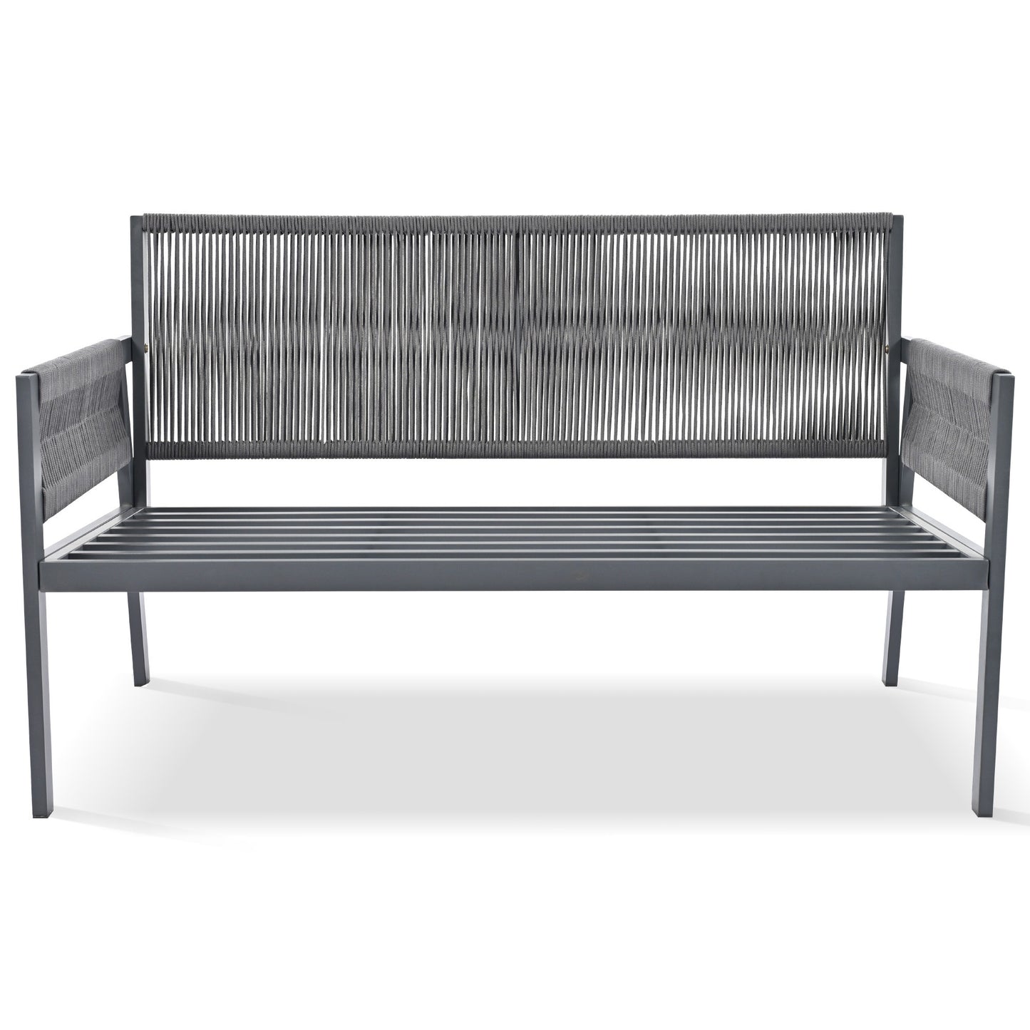 Mixon 4 Pc Patio Rope Sofa Set - Gray