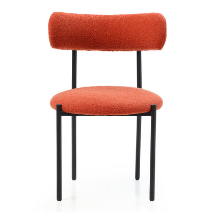 Juke Fabric Dining Chair (Set of 2) - Orange