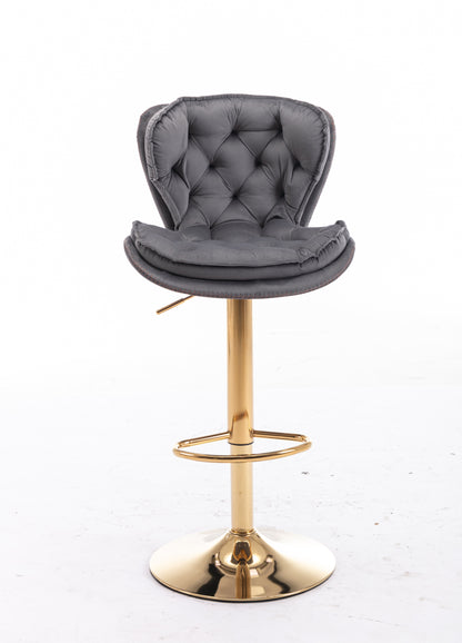 Layer Luxe Bar Stools - Gray Set of 2
