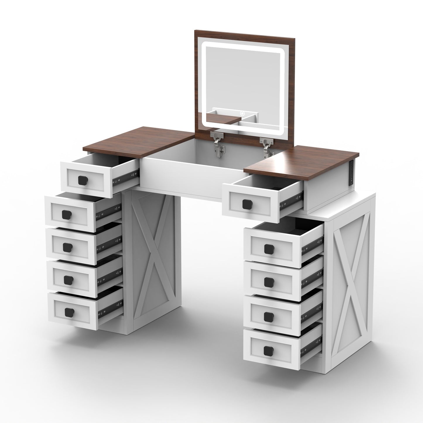Cleo II Makeup Vanity Desk Set