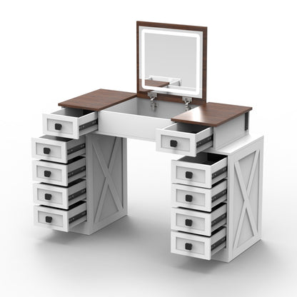 Cleo II Makeup Vanity Desk Set