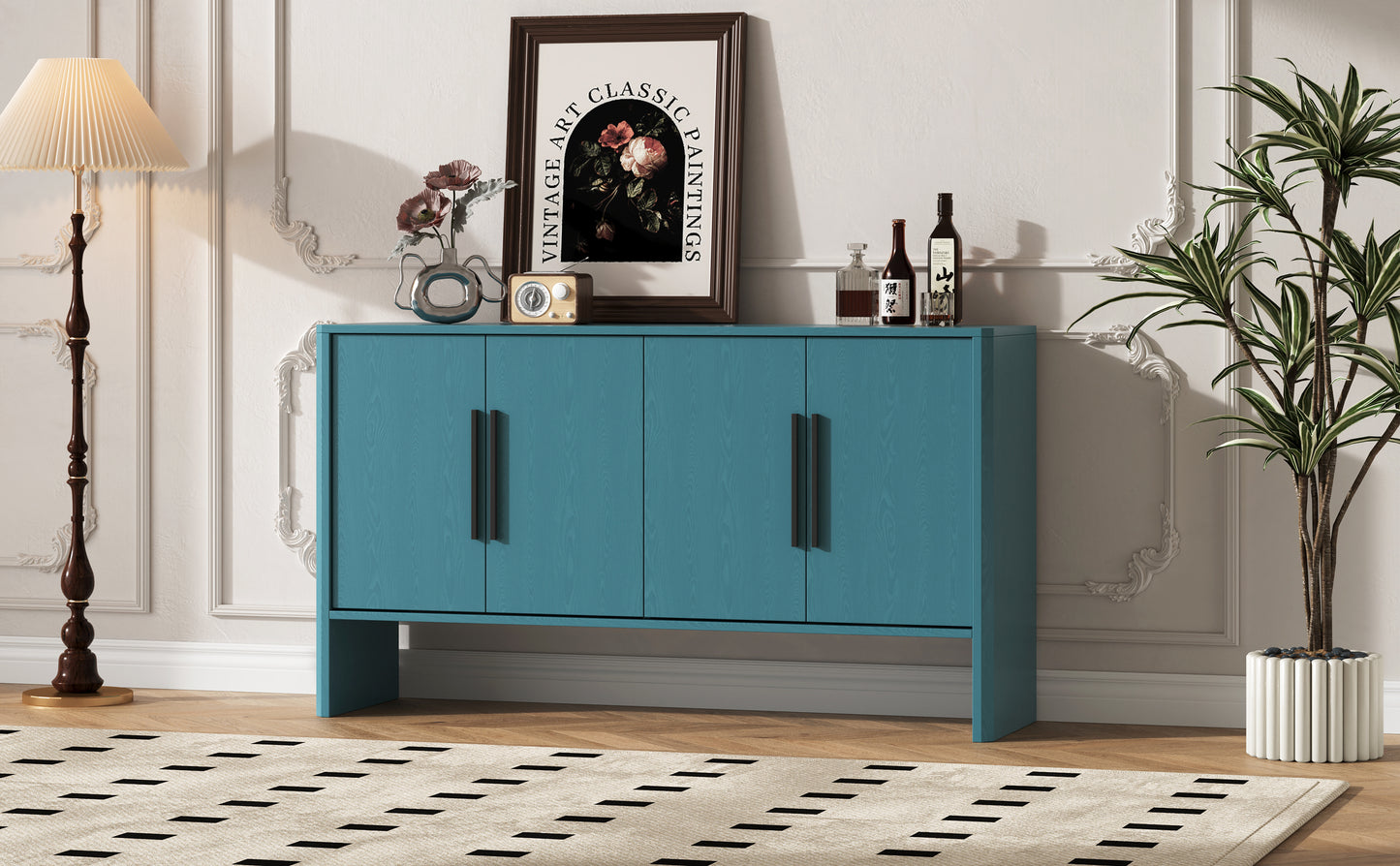 Miya Retro Sideboard Buffet - Teal