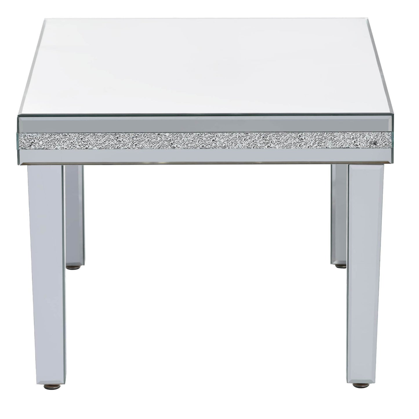 Mirrora Glass Mirrored Coffee Table Set of 3
