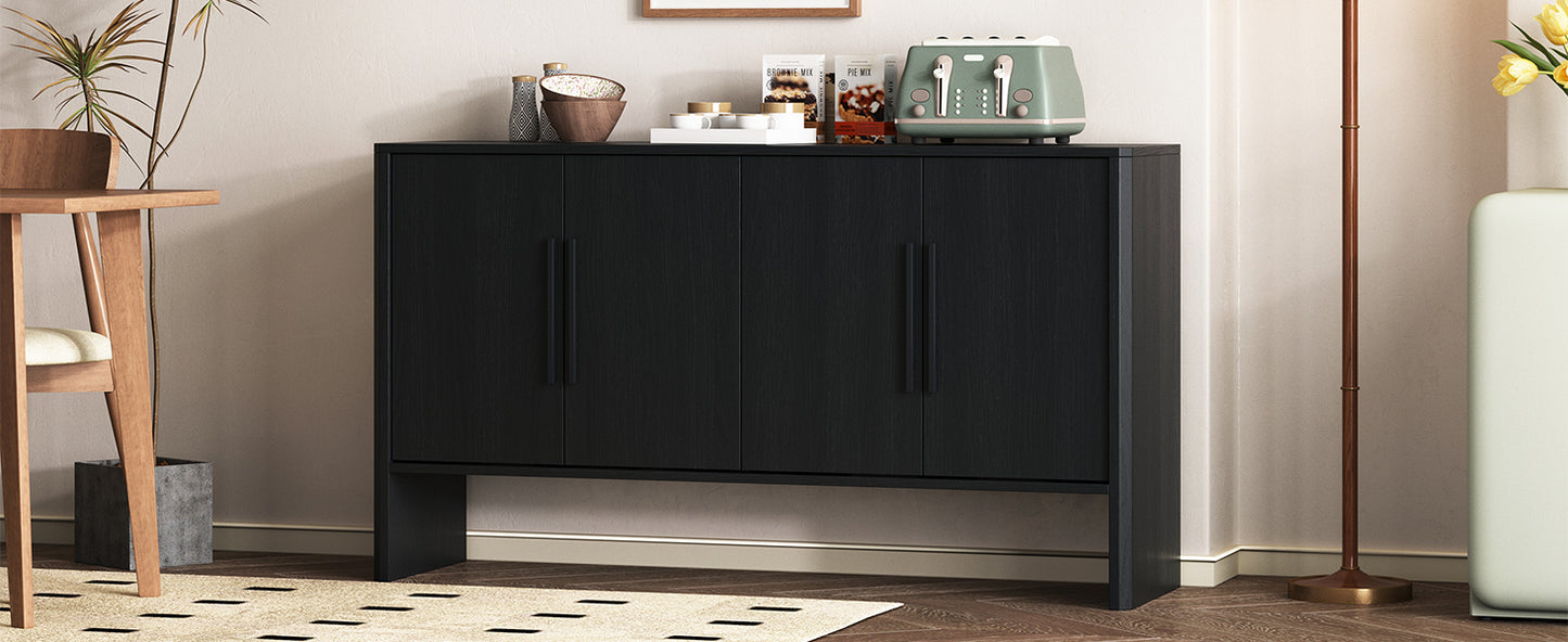 Miya Retro Sideboard Buffet - Black