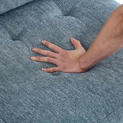 Molly Modular Sectional Sofa Four Single Chair and Two Corner - Navy Blue
