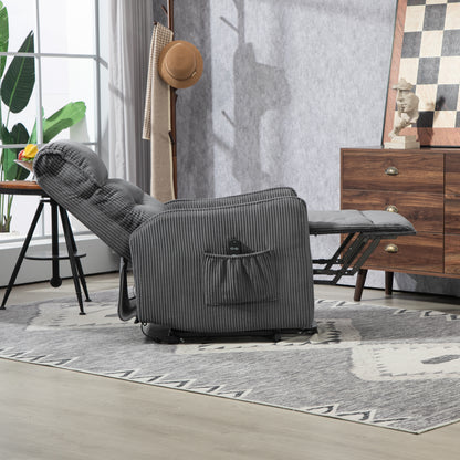 Fraser Electric Recliner Chair - Dark Gray