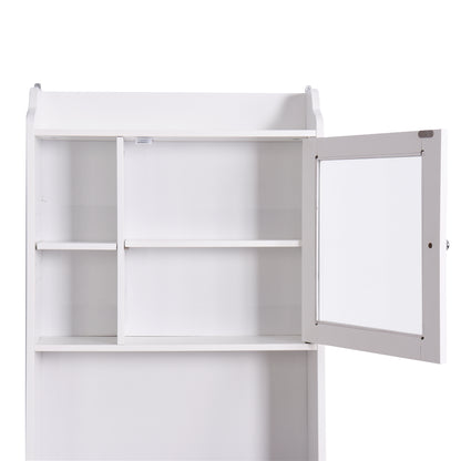 Hana Over The Toile Organization Wood Storage Cabinet - White