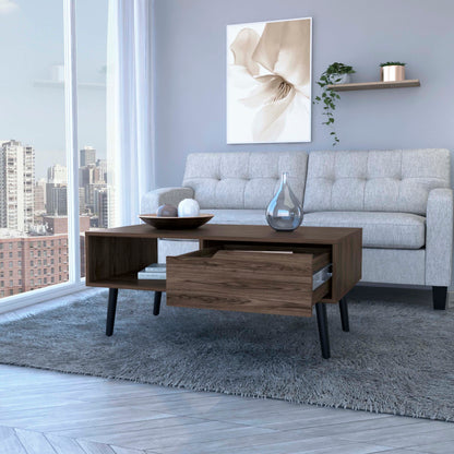 Piercey Coffee Table - Dark Walnut