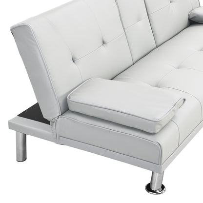 Devo Convertible Sofa Bed  - White