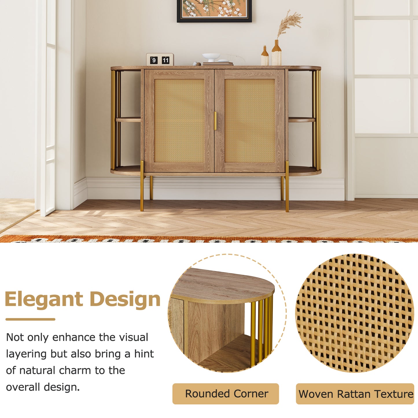 Amari 2- Rattan Door - Natural