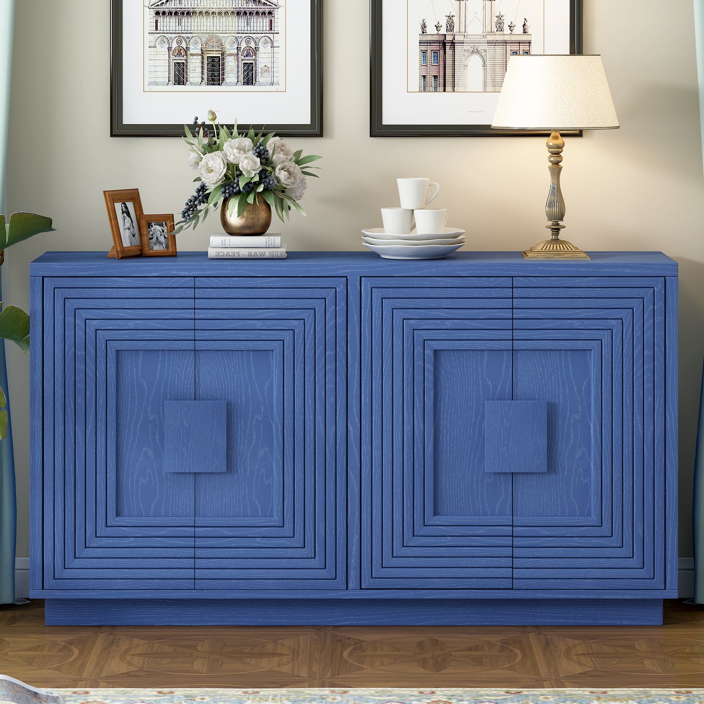 Alan Vintage Sideboard Buffet - Antique Navy Blue
