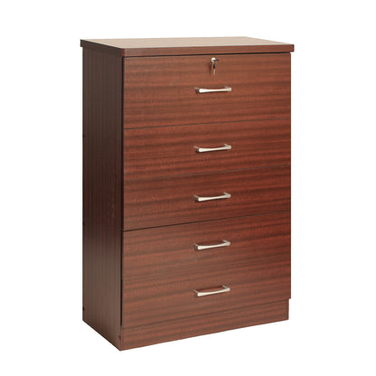 Go Green Woods Florence Wood 5 Drawer Dresser for Bedroom