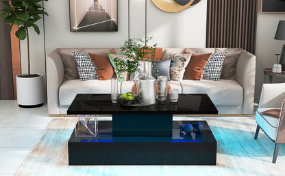 Glow Coffee Table with 16 Color LED Lghting