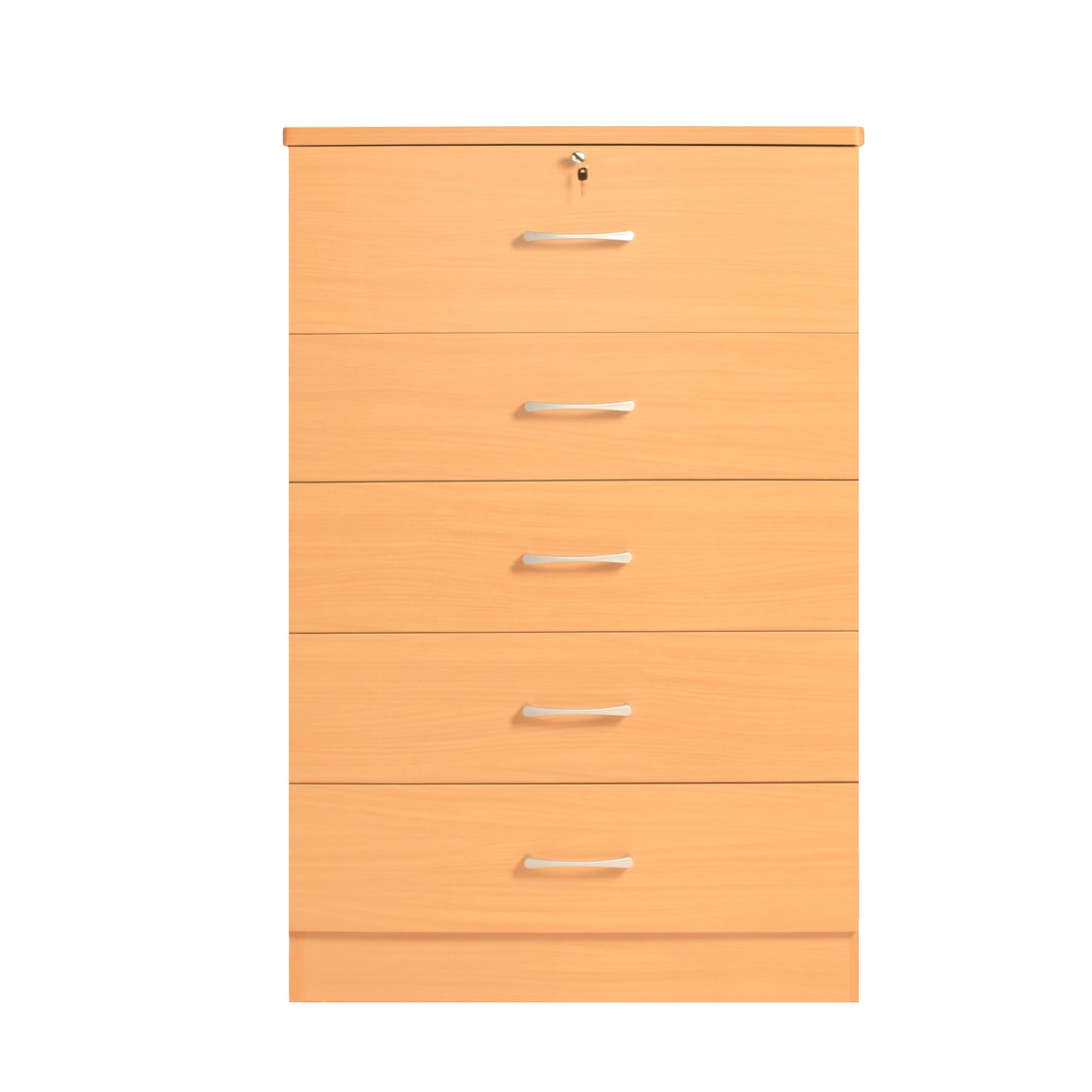 Go Green Woods Florence Wood 5 Drawer Dresser for Bedroom