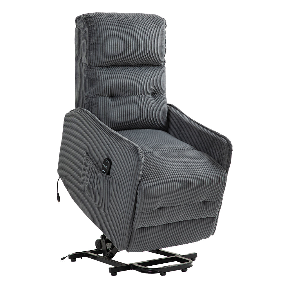 Fraser Electric Recliner Chair - Dark Gray