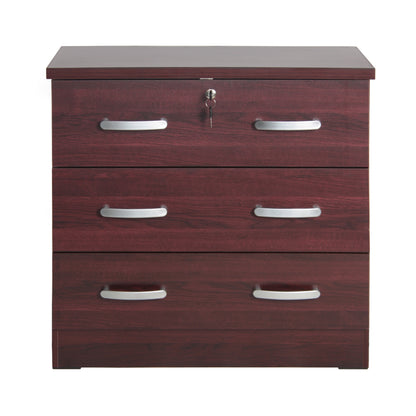 Go Green Woods Cindy Wooden 3 Drawer Chest Bedroom Dresser