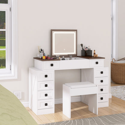 Cleo II Makeup Vanity Desk Set