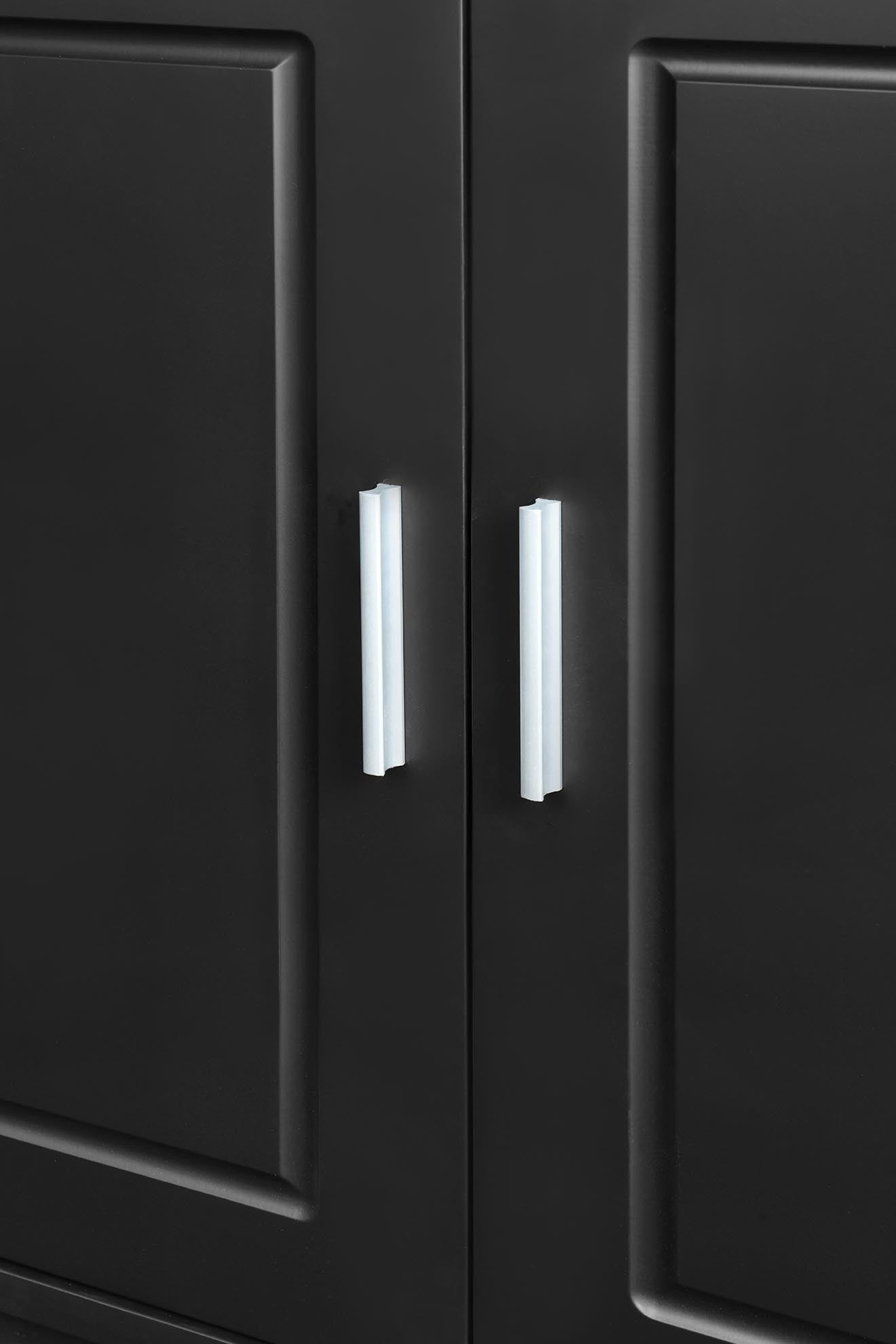 Sonia 4-Door Sideboard Buffet - Black
