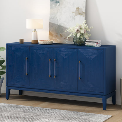 Carri Versatile Four-Door Sideboard Buffet - Navy Blue