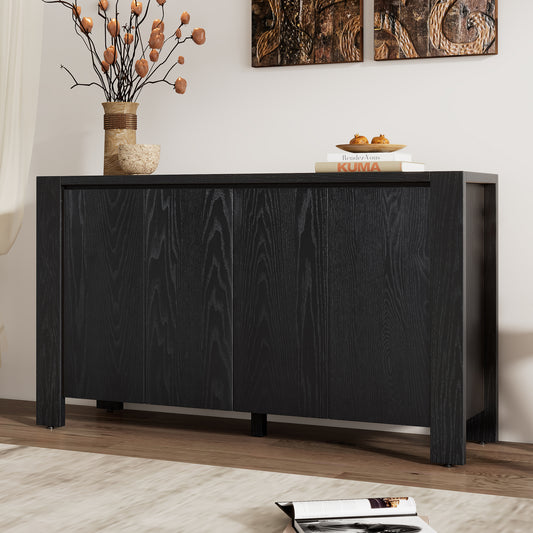 Cruz 4-door Sideboard - Black