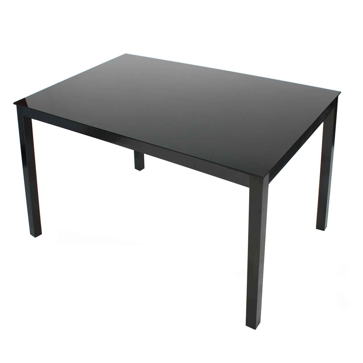 Go Green Woods Elliott Tempered Glass Metal Dining Table