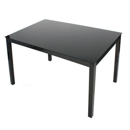 Go Green Woods Elliott Tempered Glass Metal Dining Table