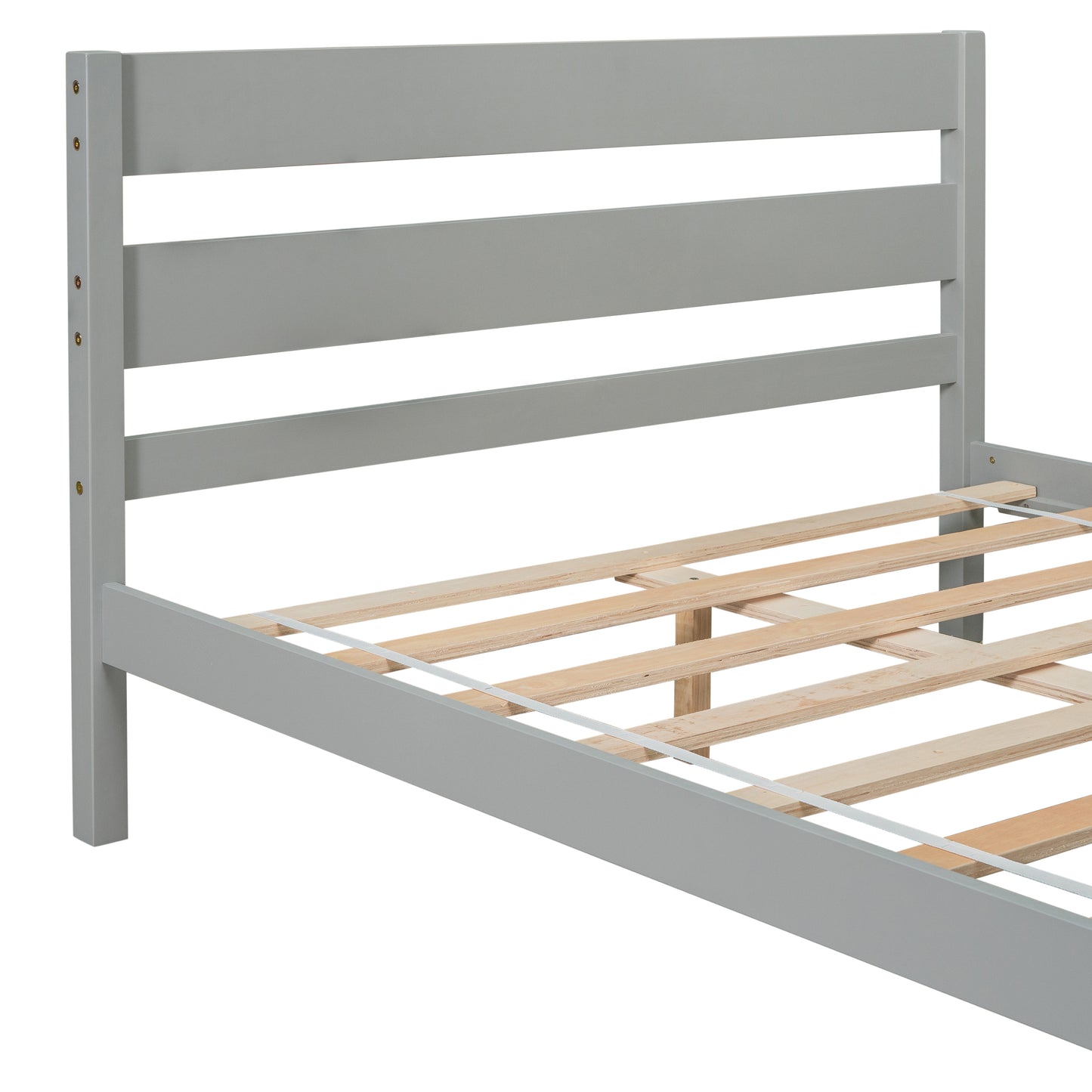 Saba Full Size Platform Bed Frame - Gray