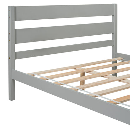 Saba Full Size Platform Bed Frame - Gray