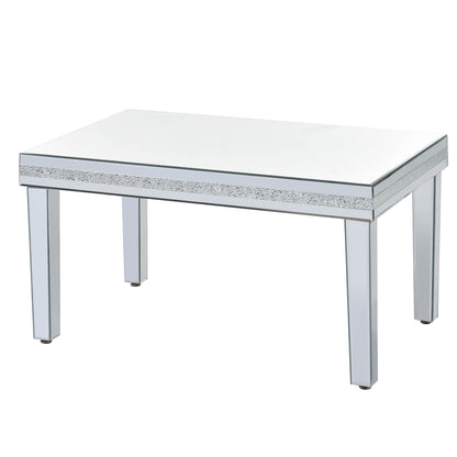 Mirrora Glass Mirrored Coffee Table Set of 3