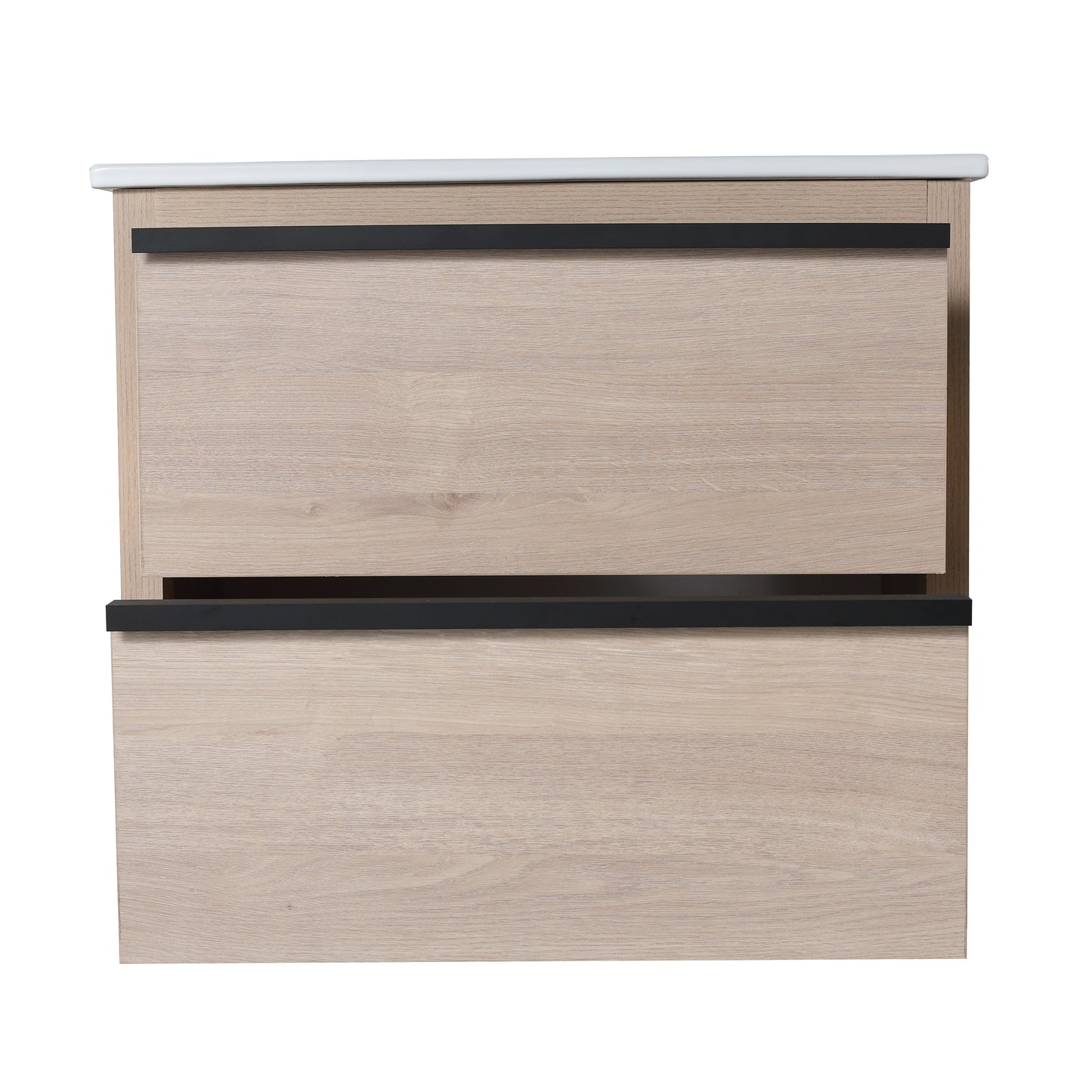Bathroom Vanity with 2 Soft Close drawers and White Ceramic Basin