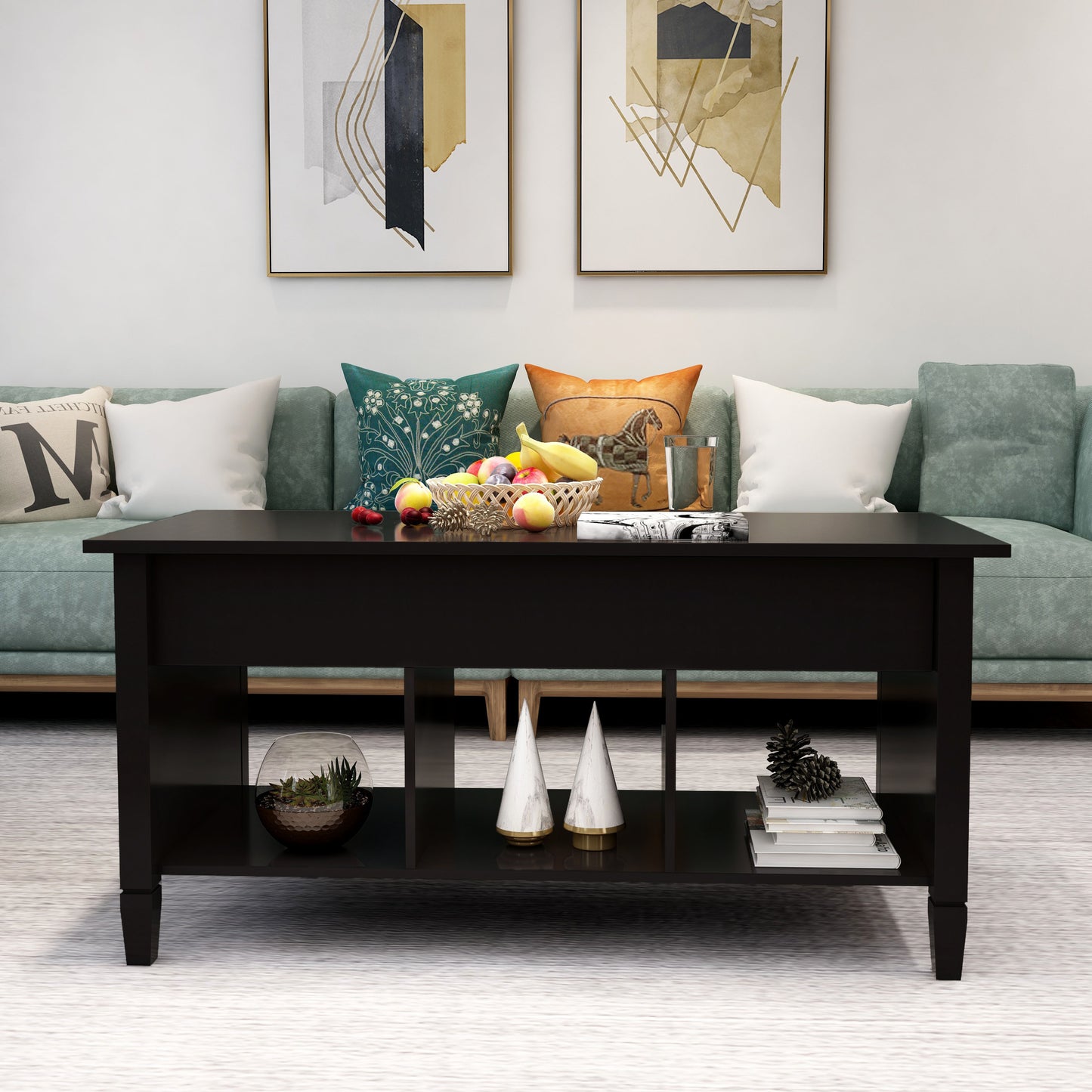 Wise Lift Top Coffee Table - Black
