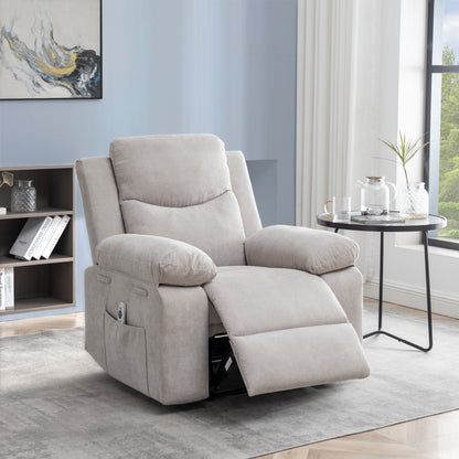 Aether Power Recliner Chair with Adjustable Massage Function - Beige