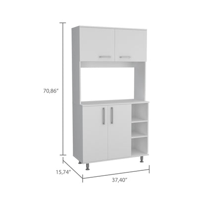 Bayshore 3-Shelf Pantry Cabinet - White
