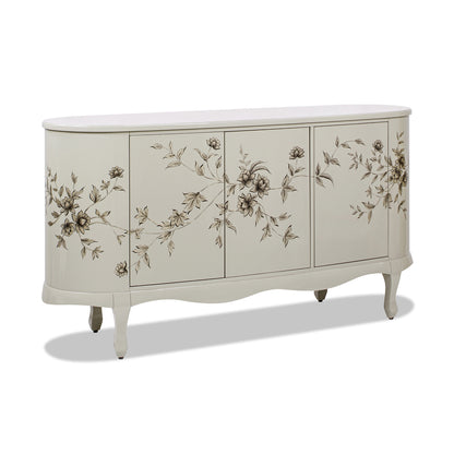 Florence Hand Painted Lacquered Credenza