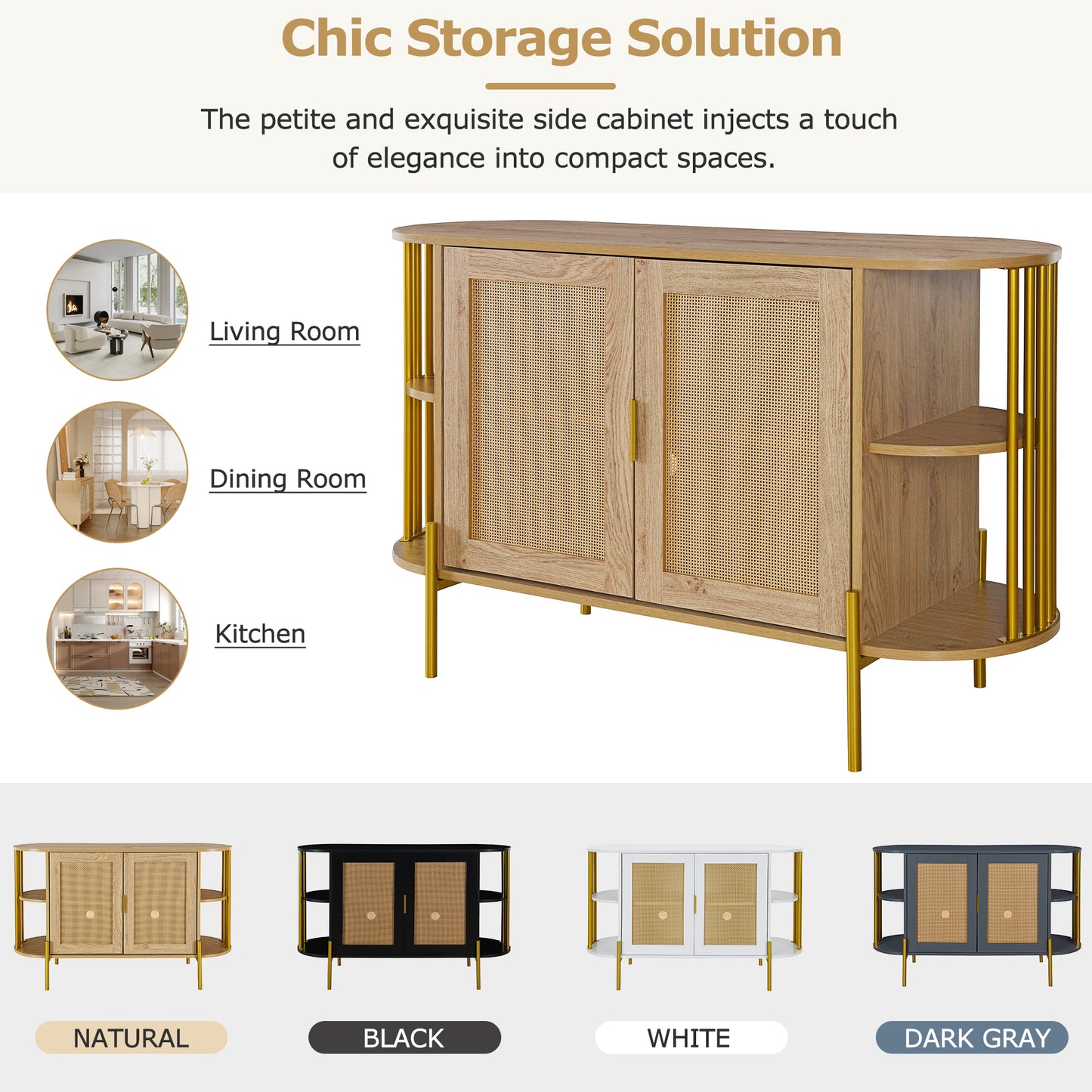 Amari 2- Rattan Door - Natural