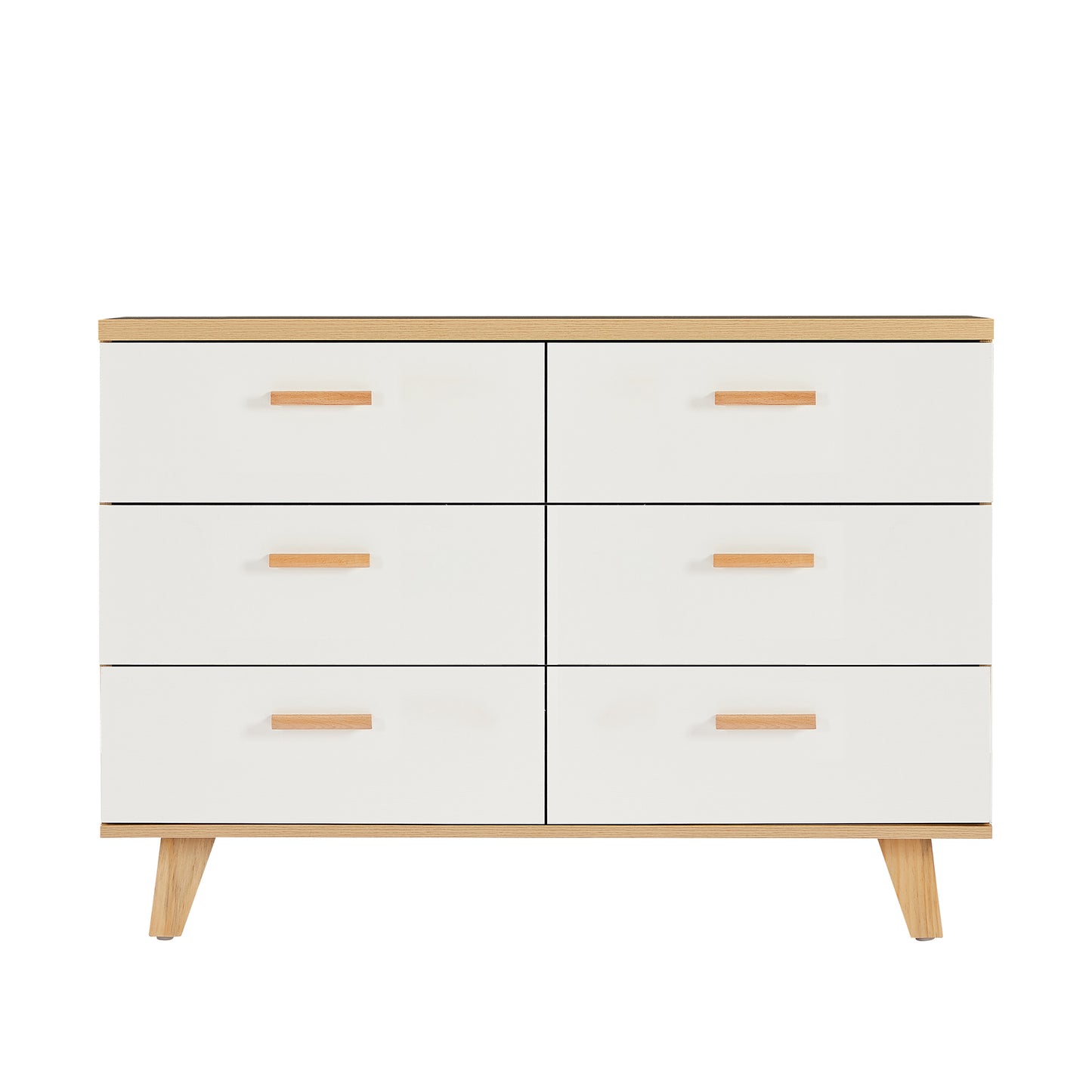 Olson Drawer Dresser Cabinet - White Oak