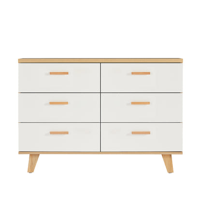 Olson Drawer Dresser Cabinet - White Oak