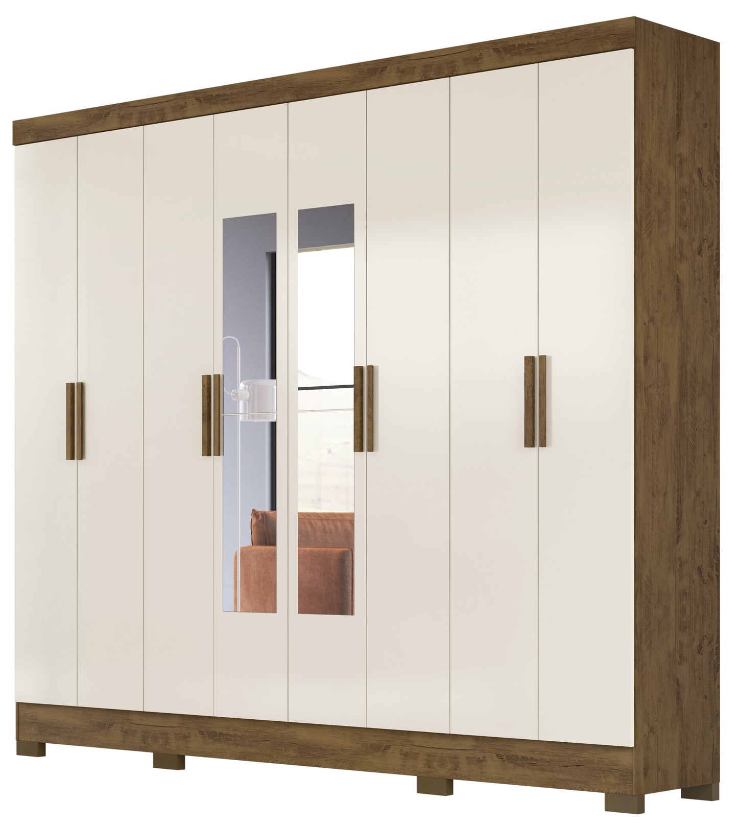 Wardrobe Diplomata - Brown/Off White