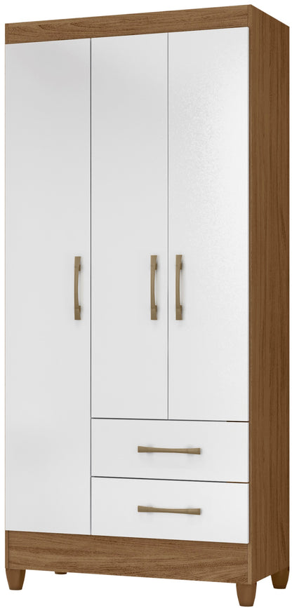 Wardrobe Lima - Natural/White